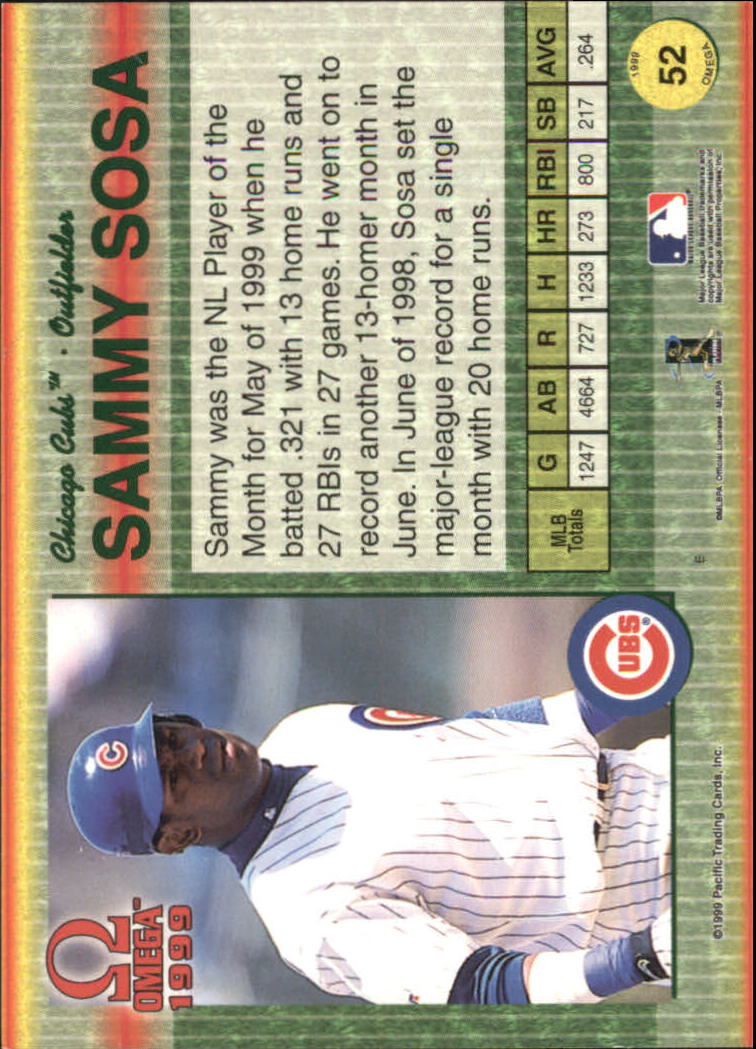 B5118- 1999 Pacific Omega Baseball Card # S 1-250 -du Pick- 15 + Gratis US - Bild 105 von 487