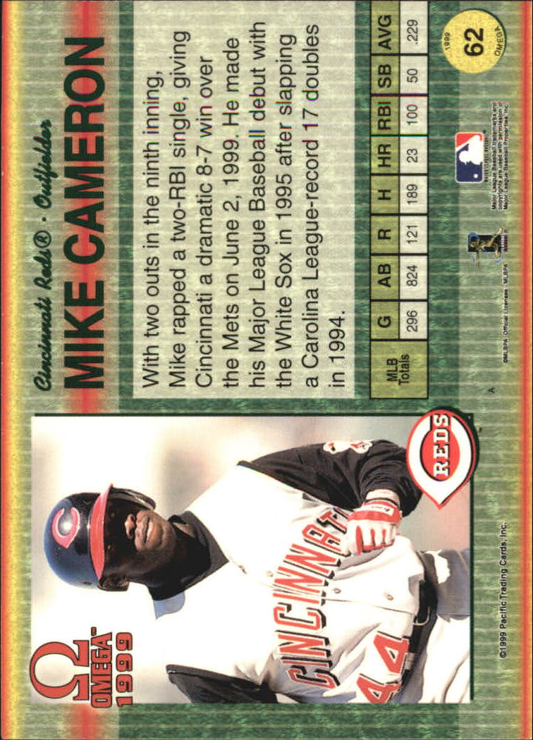 B5118- 1999 Pacific Omega Baseball Card # S 1-250 -du Pick- 15 + Gratis US - Bild 125 von 487