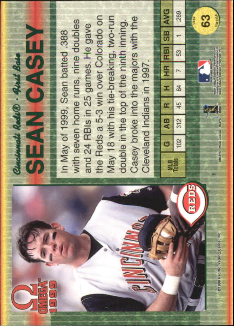 B5118- 1999 Pacific Omega Baseball Card # S 1-250 -du Pick- 15 + Gratis US - Bild 127 von 487