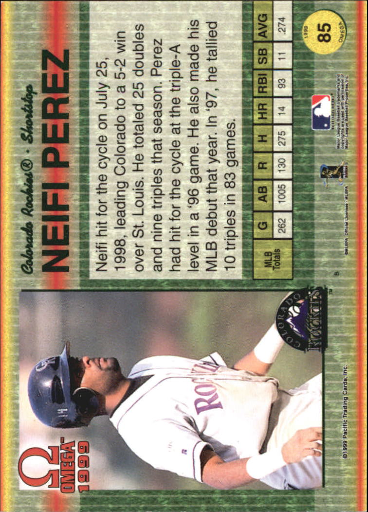 B5118- 1999 Pacific Omega Baseball Card # S 1-250 -du Pick- 15 + Gratis US - Bild 171 von 487