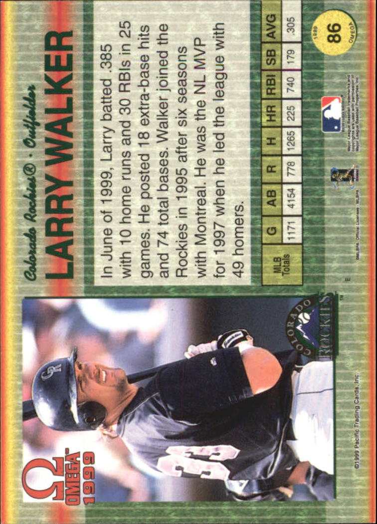 B5118- 1999 Pacific Omega Baseball Card # S 1-250 -du Pick- 15 + Gratis US - Bild 173 von 487