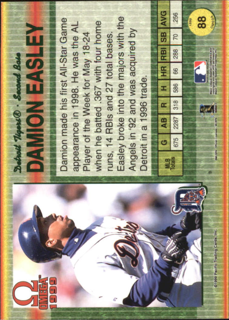 B5118- 1999 Pacific Omega Baseball Card # S 1-250 -du Pick- 15 + Gratis US - Bild 177 von 487