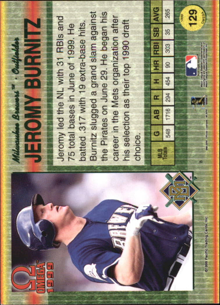 B5118- 1999 Pacific Omega Baseball Card # S 1-250 -du Pick- 15 + Gratis US - Bild 247 von 487