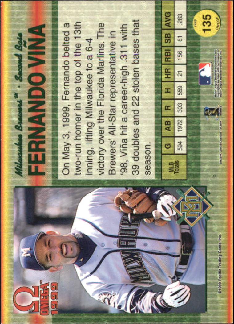 B5118- 1999 Pacific Omega Baseball Card # S 1-250 -du Pick- 15 + Gratis US - Bild 259 von 487