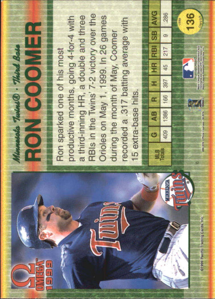 B5118- 1999 Pacific Omega Baseball Card # S 1-250 -du Pick- 15 + Gratis US - Bild 261 von 487