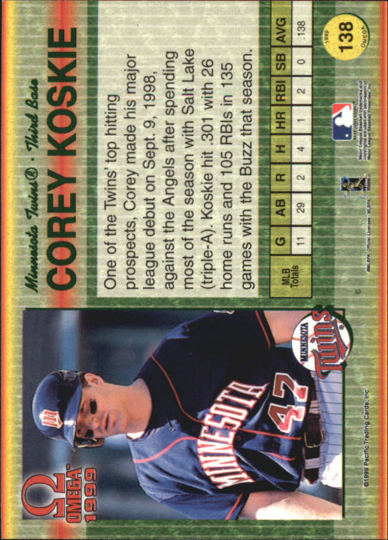B5118- 1999 Pacific Omega Baseball Card # S 1-250 -du Pick- 15 + Gratis US - Bild 265 von 487
