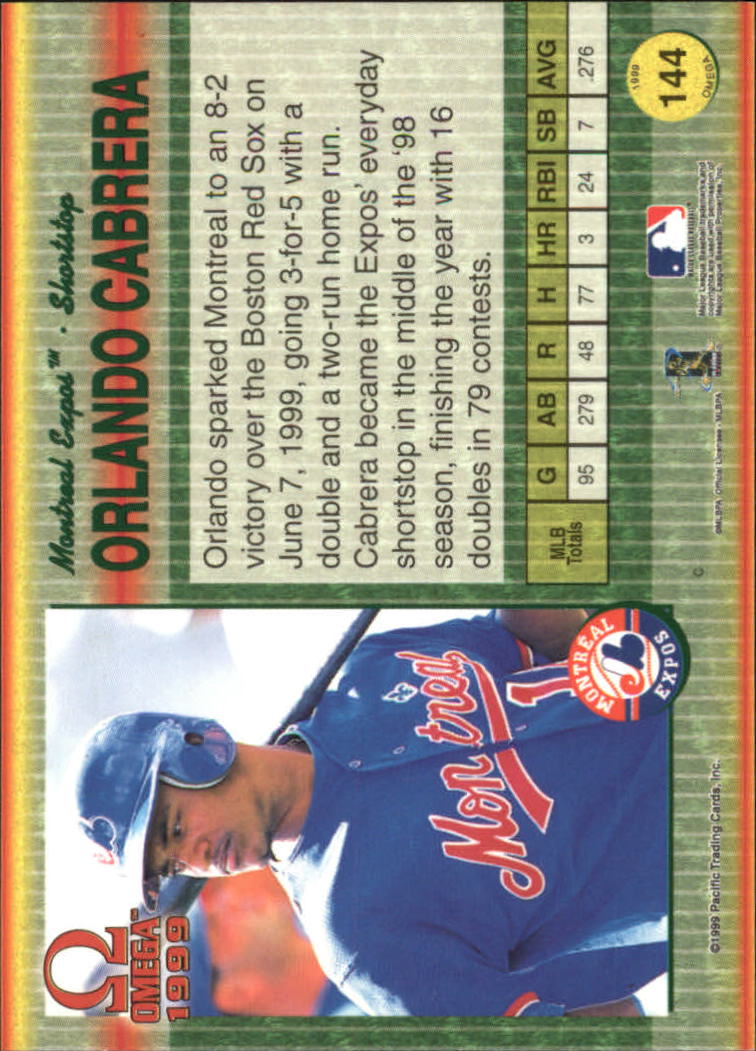 B5118- 1999 Pacific Omega Baseball Card # S 1-250 -du Pick- 15 + Gratis US - Bild 277 von 487
