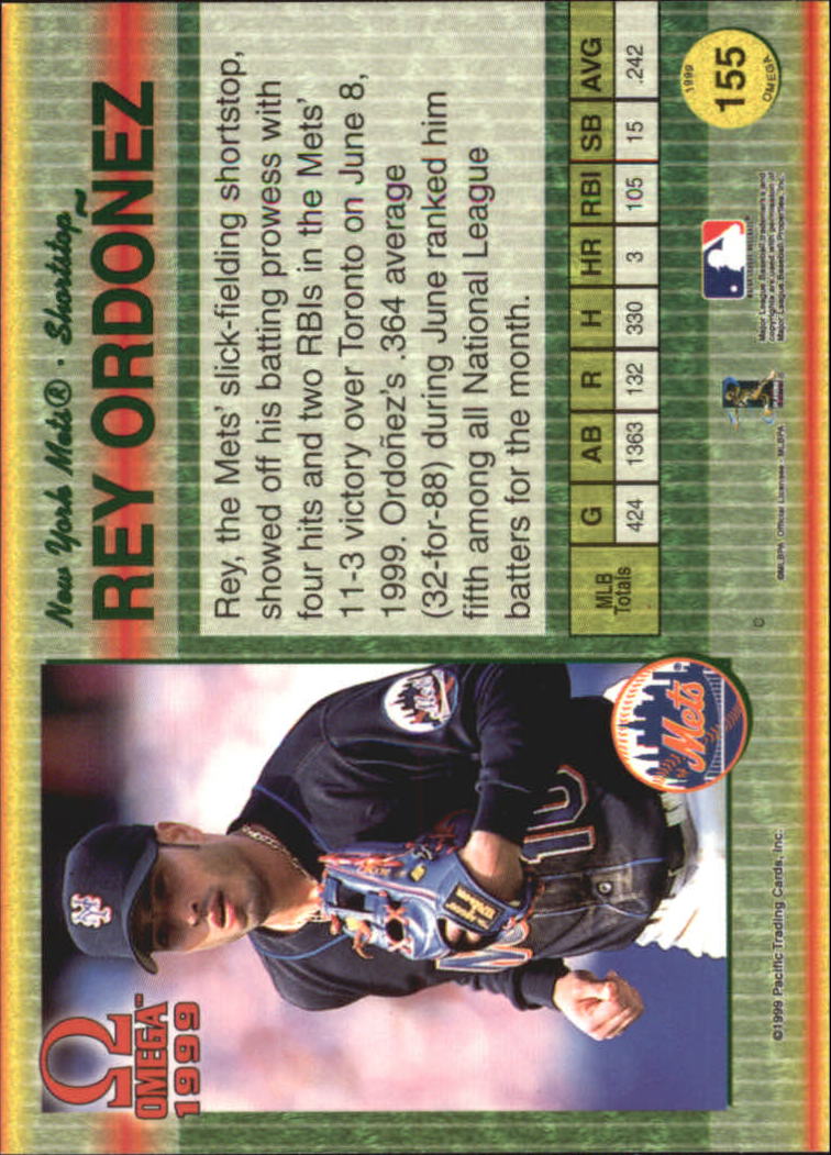 B5118- 1999 Pacific Omega Baseball Card # S 1-250 -du Pick- 15 + Gratis US - Bild 299 von 487