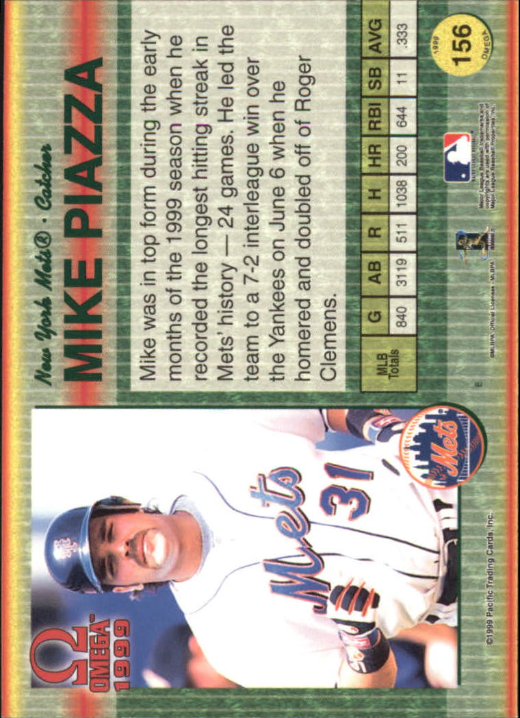 B5118- 1999 Pacific Omega Baseball Card # S 1-250 -du Pick- 15 + Gratis US - Bild 301 von 487
