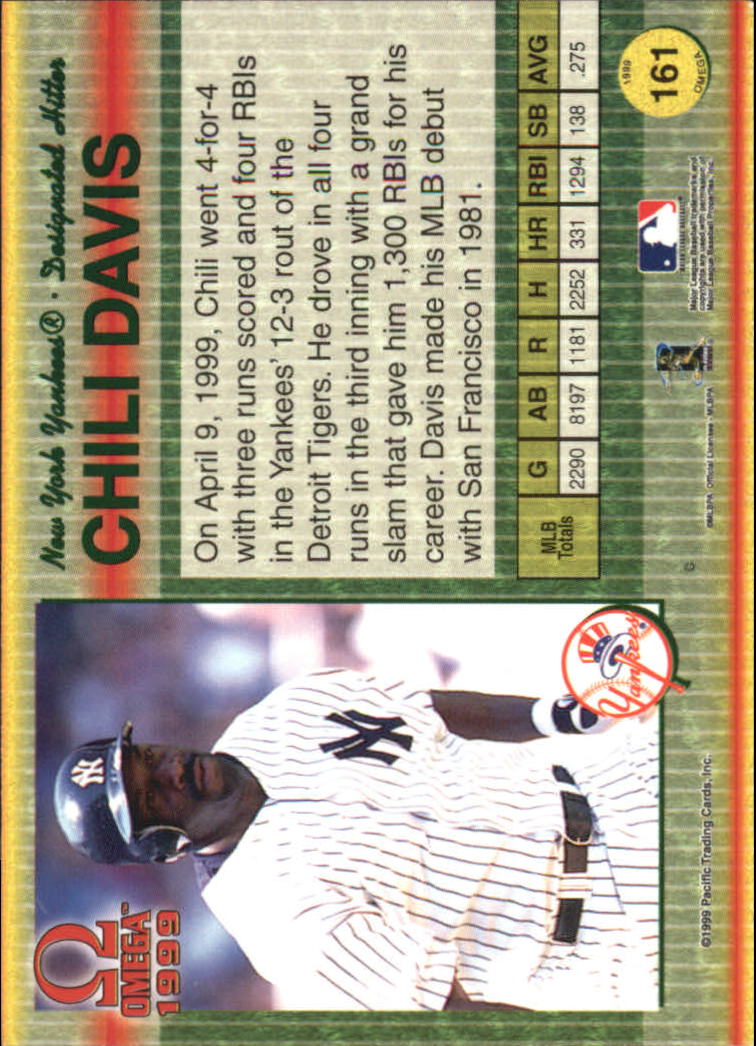 B5118- 1999 Pacific Omega Baseball Card # S 1-250 -du Pick- 15 + Gratis US - Bild 311 von 487