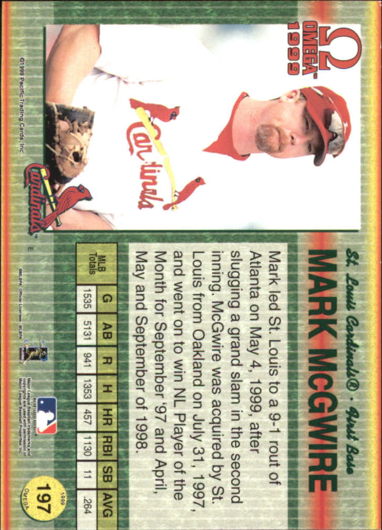 B5118- 1999 Pacific Omega Baseball Card # S 1-250 -du Pick- 15 + Gratis US - Bild 381 von 487