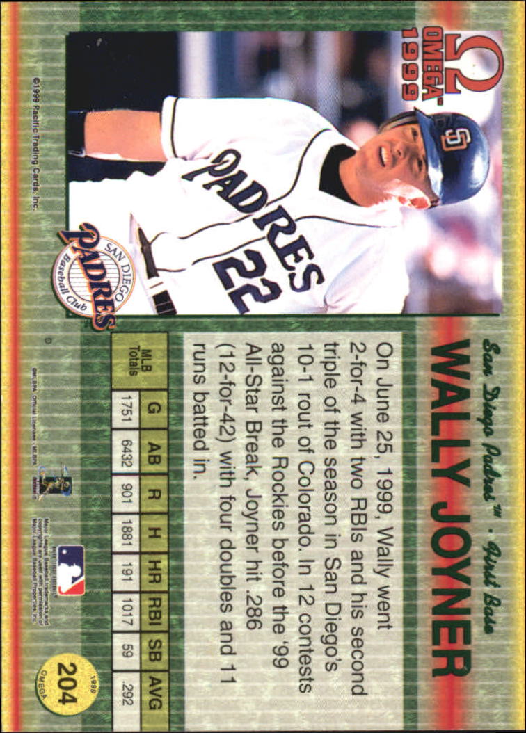 B5118- 1999 Pacific Omega Baseball Card # S 1-250 -du Pick- 15 + Gratis US - Bild 395 von 487