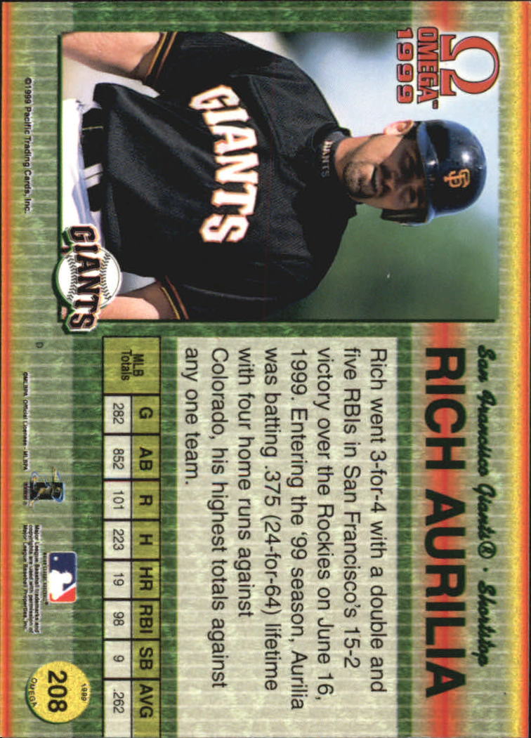 B5118- 1999 Pacific Omega Baseball Card # S 1-250 -du Pick- 15 + Gratis US - Bild 403 von 487