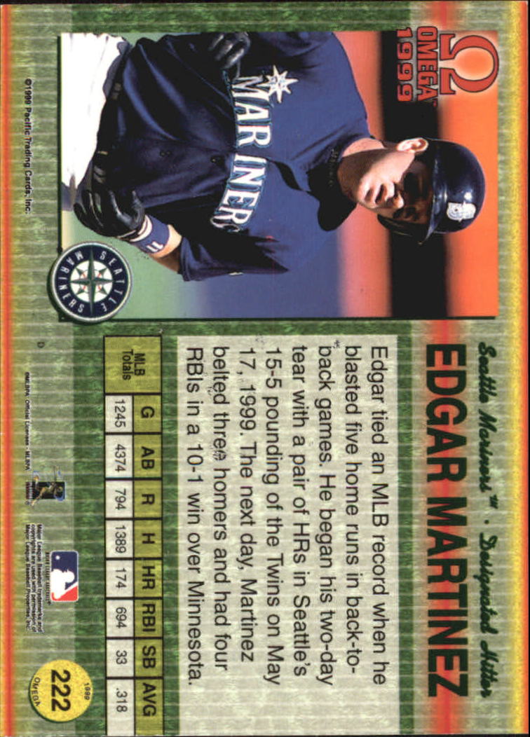 B5118- 1999 Pacific Omega Baseball Card # S 1-250 -du Pick- 15 + Gratis US - Bild 431 von 487