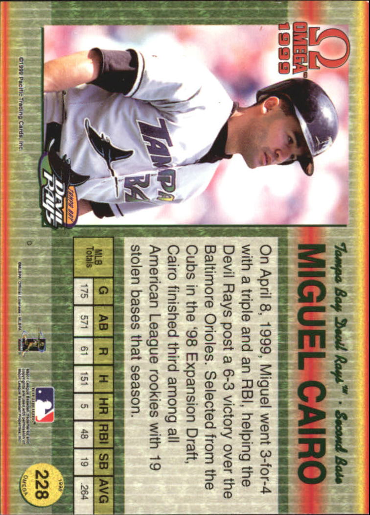 B5118- 1999 Pacific Omega Baseball Card # S 1-250 -du Pick- 15 + Gratis US - Bild 443 von 487