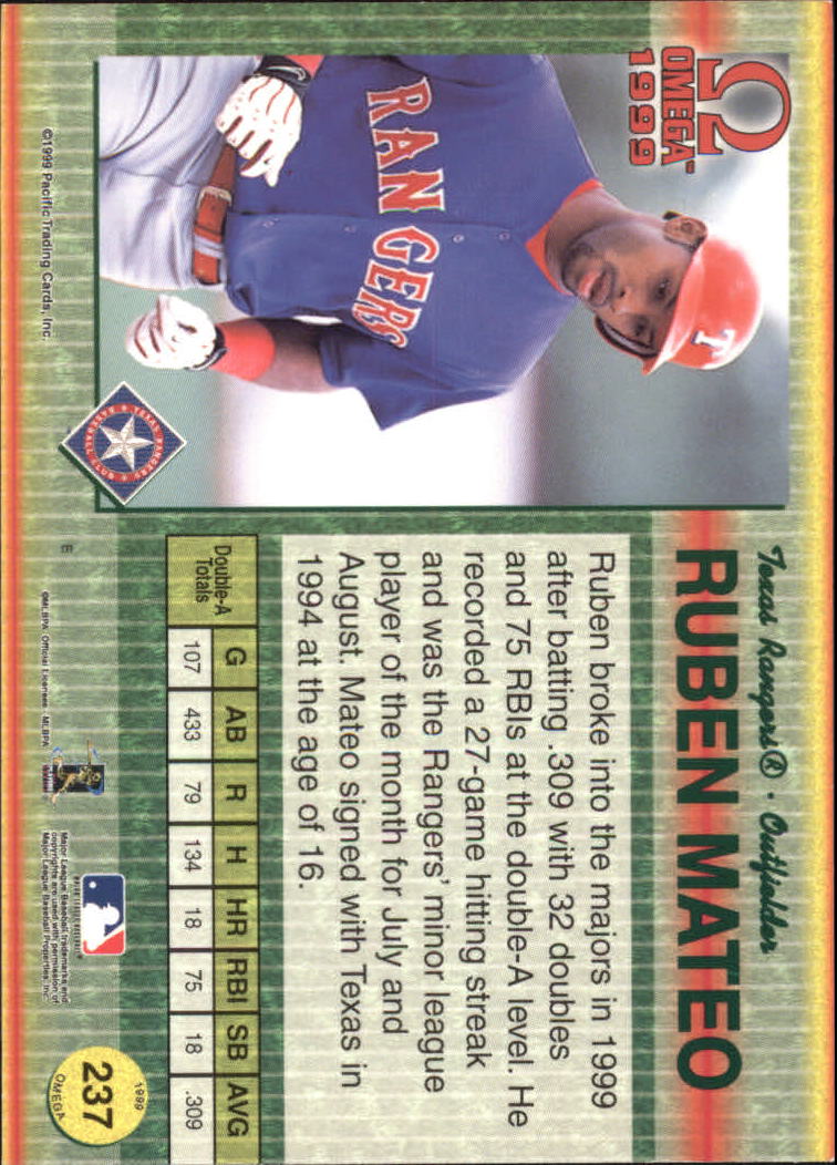 B5118- 1999 Pacific Omega Baseball Card # S 1-250 -du Pick- 15 + Gratis US - Bild 461 von 487