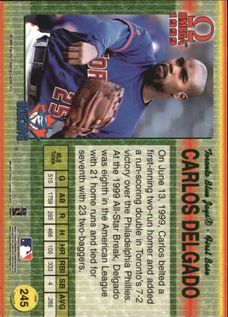 B5118- 1999 Pacific Omega Baseball Card # S 1-250 -du Pick- 15 + Gratis US - Bild 477 von 487
