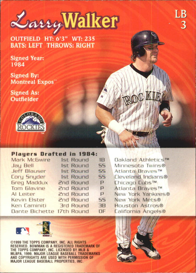 1999 Bowman Baseball "Insert" Cards - Picture 17 of 41