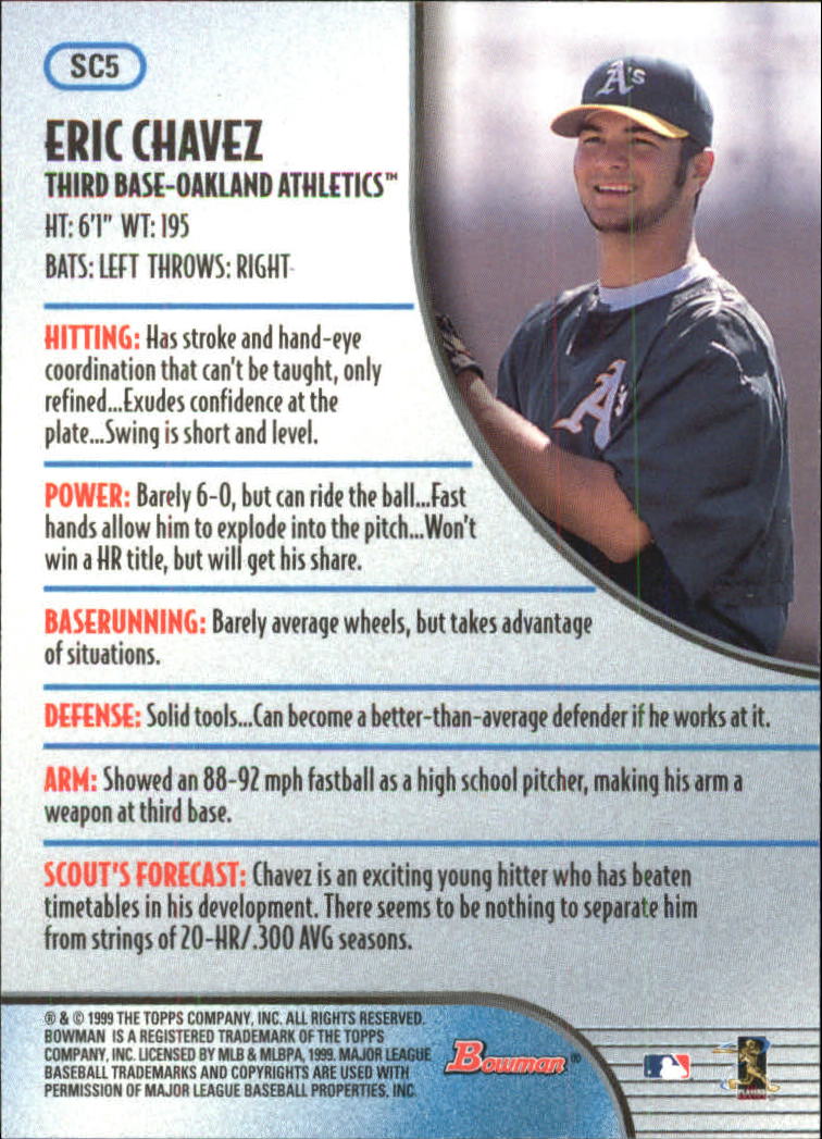 1999 Bowman Baseball "Insert" Cards - Picture 33 of 41