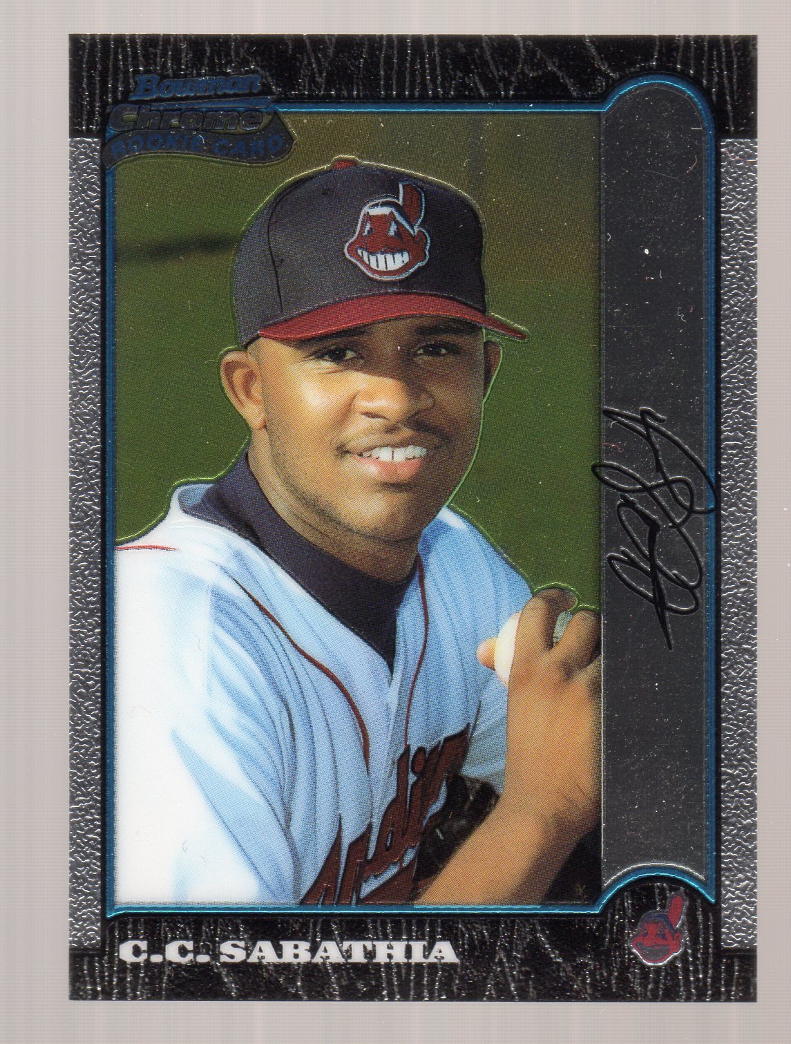 Autographed Cleveland Indians CC Sabathia 1999 Topps Traded