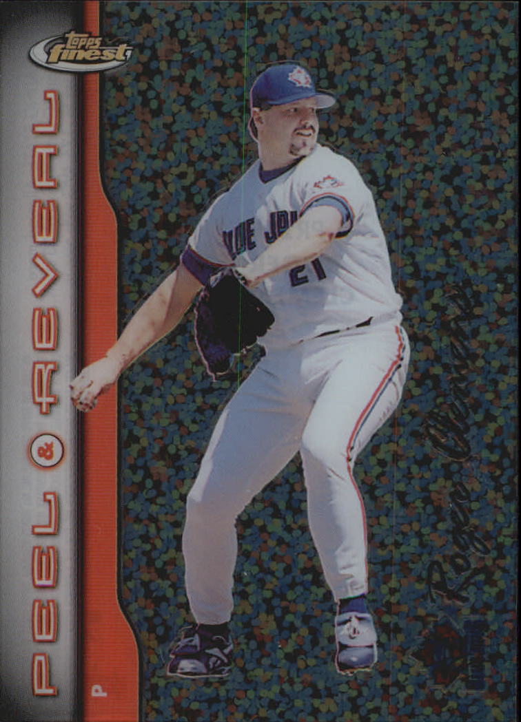 1999 Finest Peel and Reveal Sparkle #11 Roger Clemens