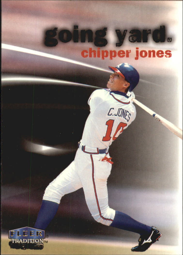 1999 Fleer Tradition Going Yard #8 Chipper Jones