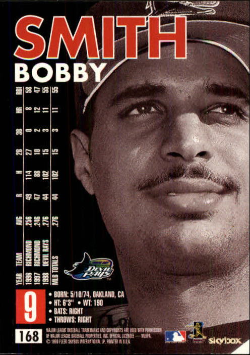 1999 SkyBox Premium #168 Bobby Smith back image