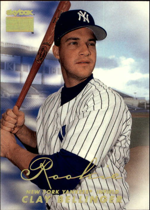 Infielder Clay Bellinger of the New York Yankees poses for a studio