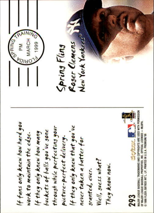 Roger Clemens cards (1987-2022) Red Sox Yankees Blue Jays Astros - You Choose - Picture 187 of 356