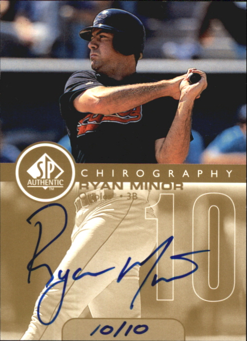 1999 SP Authentic Chirography Gold #RM Ryan Minor/10