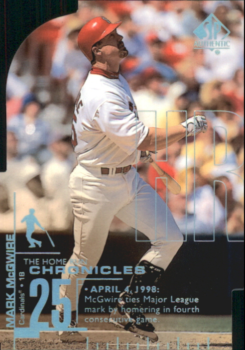 1999 SP Authentic Home Run Chronicles #HR5 Mark McGwire