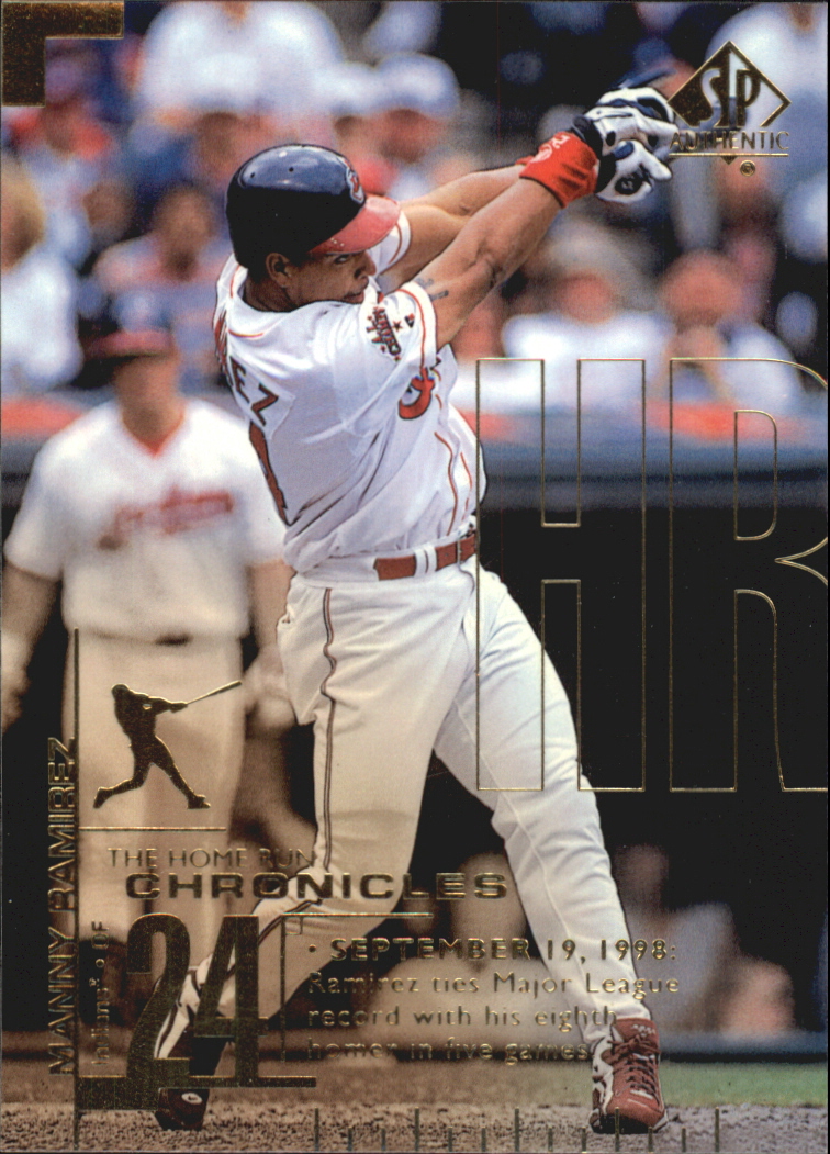 1999 SP Authentic Home Run Chronicles #HR9 Manny Ramirez