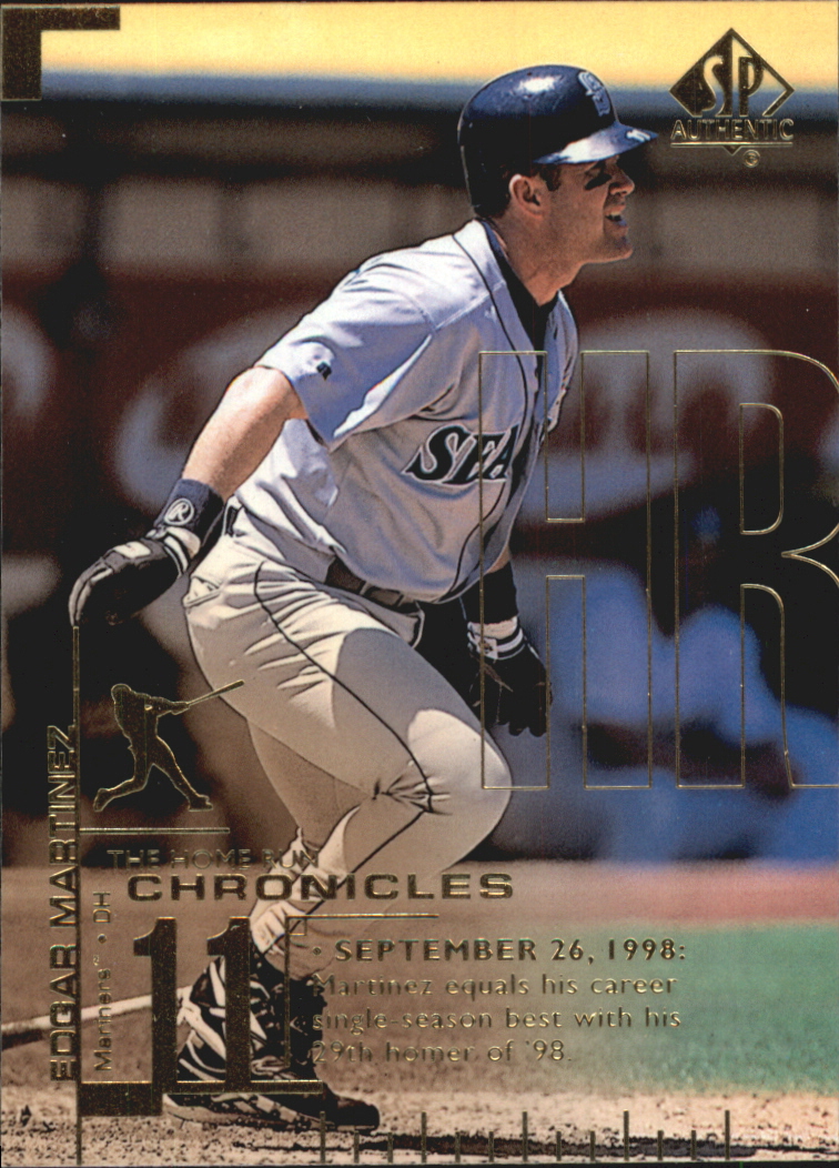 1999 SP Authentic Home Run Chronicles #HR18 Edgar Martinez