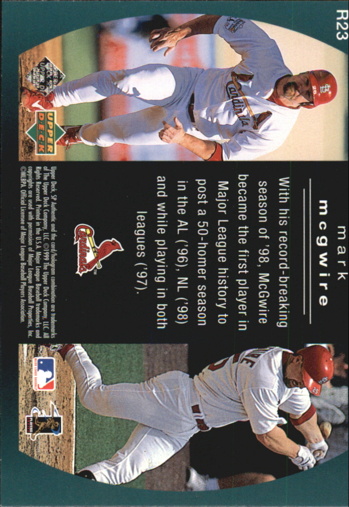 1999 SP Authentic Reflections #R25 Barry Bonds