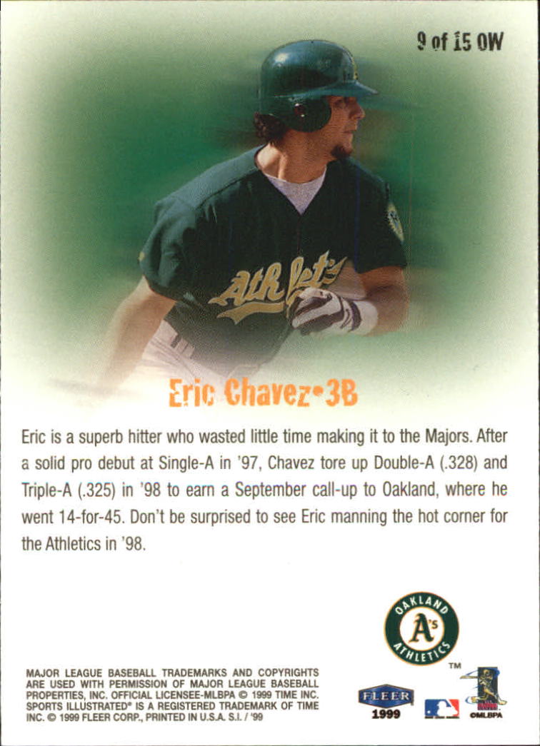 1999 Sports Illustrated One's To Watch #9 Eric Chavez back image
