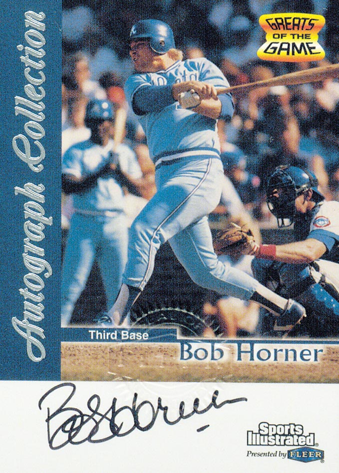 1999 Sports Illustrated Greats of the Game Autographs #31 Bob Horner