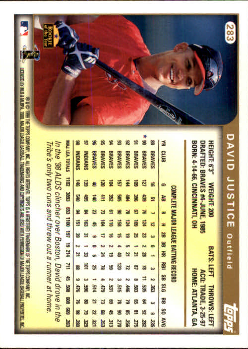 A2037- 1999 Topps Baseball Cards 253-463 +Inserts -You Pick- 15+ FREE US SHIP - Picture 61 of 399