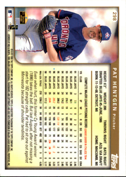 A2037- 1999 Topps Baseball Cards 253-463 +Inserts -You Pick- 15+ FREE US SHIP - Picture 89 of 399