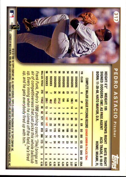 A2037- 1999 Topps Baseball Cards 253-463 +Inserts -You Pick- 15+ FREE US SHIP - Picture 127 of 399