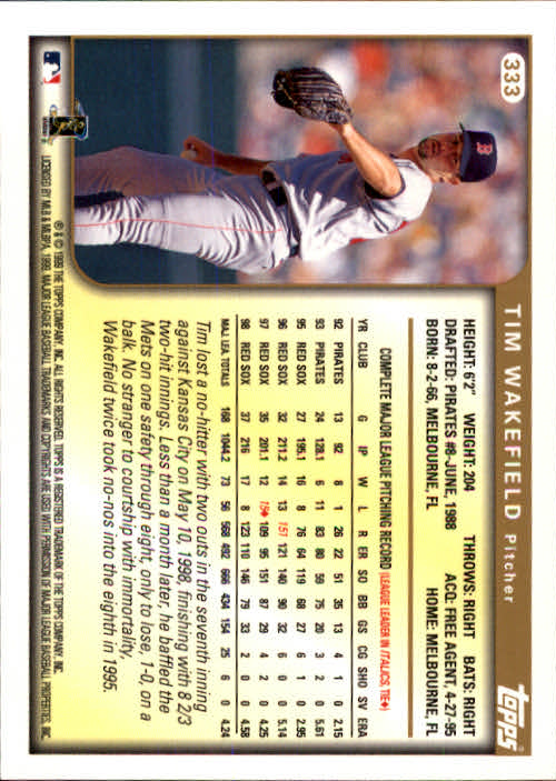 A2037- 1999 Topps Baseball Cards 253-463 +Inserts -You Pick- 15+ FREE US SHIP - Picture 159 of 399