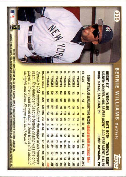A2037- 1999 Topps Baseball Cards 253-463 +Inserts -You Pick- 15+ FREE US SHIP - Picture 163 of 399