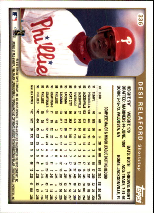 A2037- 1999 Topps Baseball Cards 253-463 +Inserts -You Pick- 15+ FREE US SHIP - Picture 165 of 399