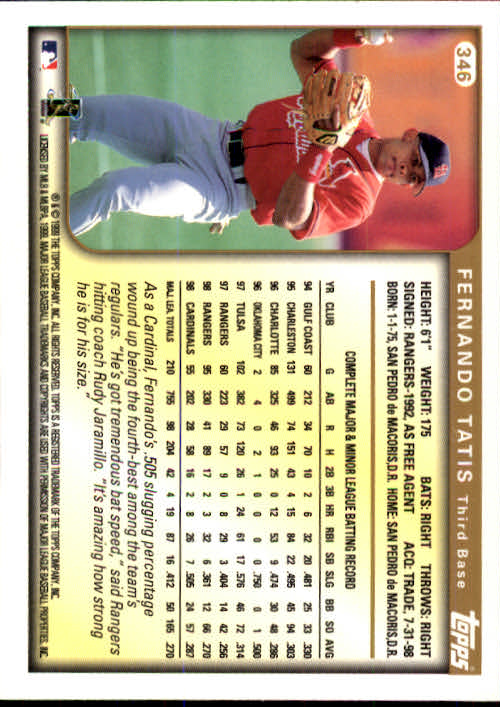 A2037- 1999 Topps Baseball Cards 253-463 +Inserts -You Pick- 15+ FREE US SHIP - Picture 183 of 399