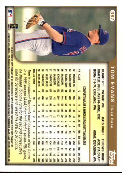 A2037- 1999 Topps Baseball Cards 253-463 +Inserts -You Pick- 15+ FREE US SHIP - Picture 225 of 399