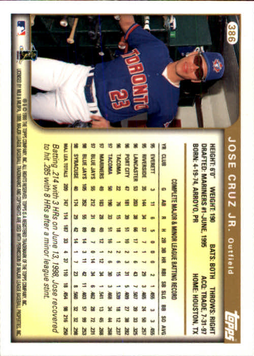 A2037- 1999 Topps Baseball Cards 253-463 +Inserts -You Pick- 15+ FREE US SHIP - Picture 265 of 399