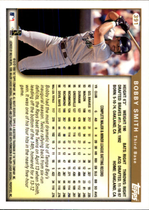 A2037- 1999 Topps Baseball Cards 253-463 +Inserts -You Pick- 15+ FREE US SHIP - Picture 275 of 399