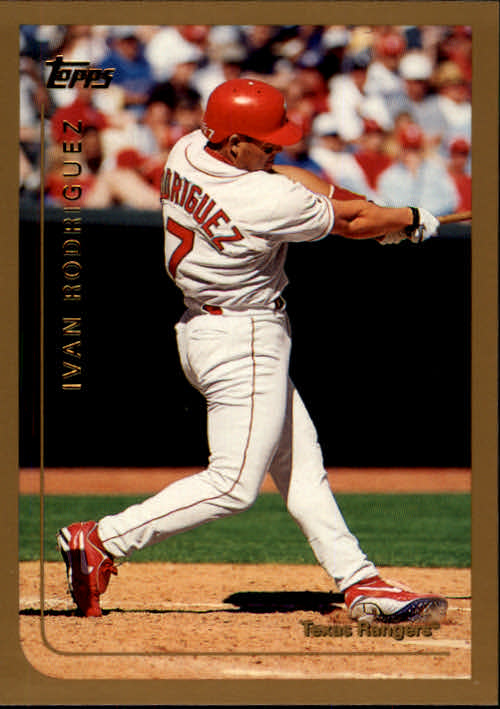 Ivan Rodriguez baseball card (Texas Rangers) 1991 Topps #101T Rookie Card