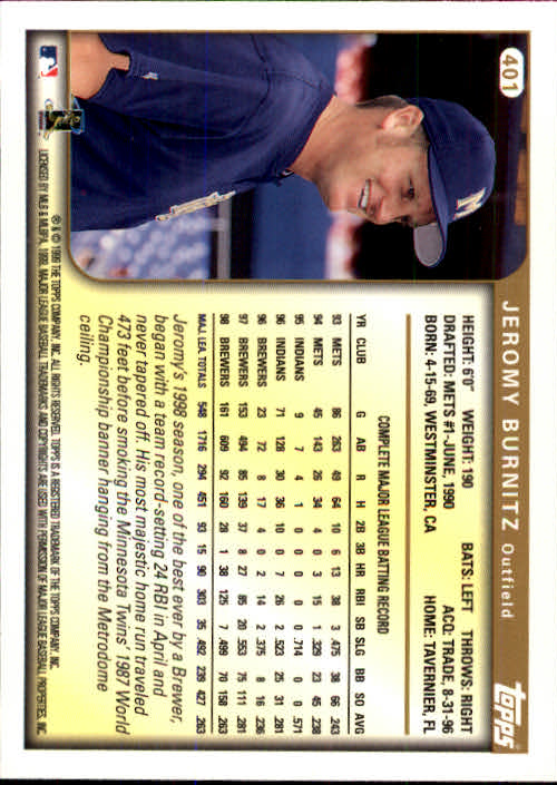 A2037- 1999 Topps Baseball Cards 253-463 +Inserts -You Pick- 15+ FREE US SHIP - Picture 293 of 399