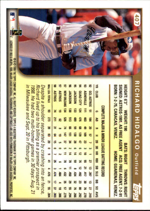 A2037- 1999 Topps Baseball Cards 253-463 +Inserts -You Pick- 15+ FREE US SHIP - Picture 305 of 399
