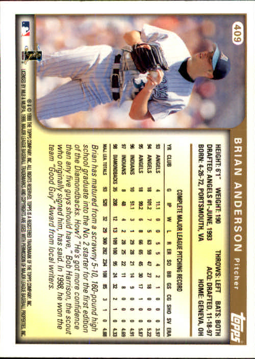 A2037- 1999 Topps Baseball Cards 253-463 +Inserts -You Pick- 15+ FREE US SHIP - Picture 309 of 399